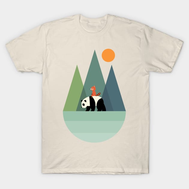Panda Journey T-Shirt by AndyWestface